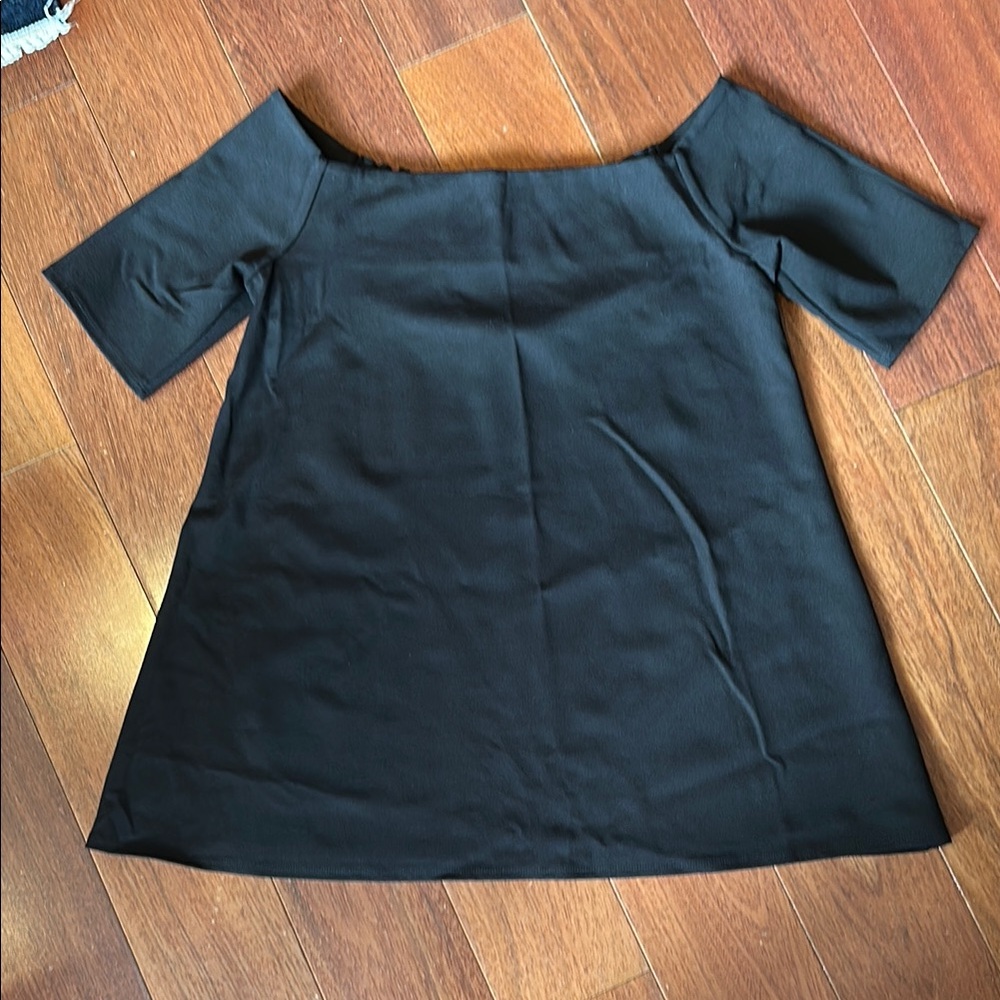 Hatch Black Off-Shoulder Top